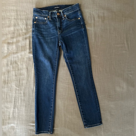 J. Crew Petite 9” High Rise Toothpick Skinny Jeans Women’s 24P Medium Wash - Picture 2 of 6